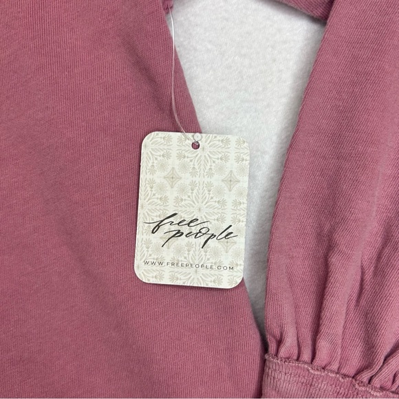 NWT Free People We The Free Long Sleeve Tee Mauve Blossom Size XS - Picture 5 of 10